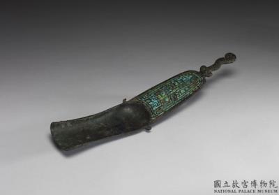 图片[2]-Bi vessel with animal mask pattern and turquoise inlay, late Shang dynasty, c. 13th-11th century BCE-China Archive